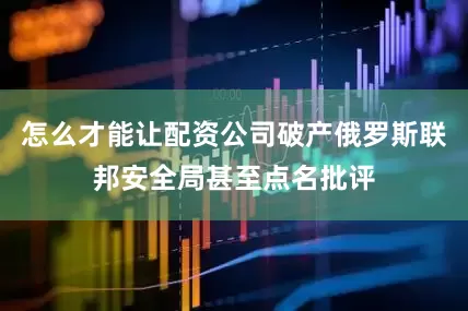 怎么才能让配资公司破产俄罗斯联邦安全局甚至点名批评